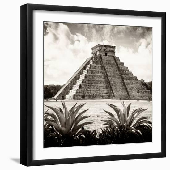 ¡Viva Mexico! Square Collection - Pyramid Chichen Itza IX-Philippe Hugonnard-Framed Photographic Print