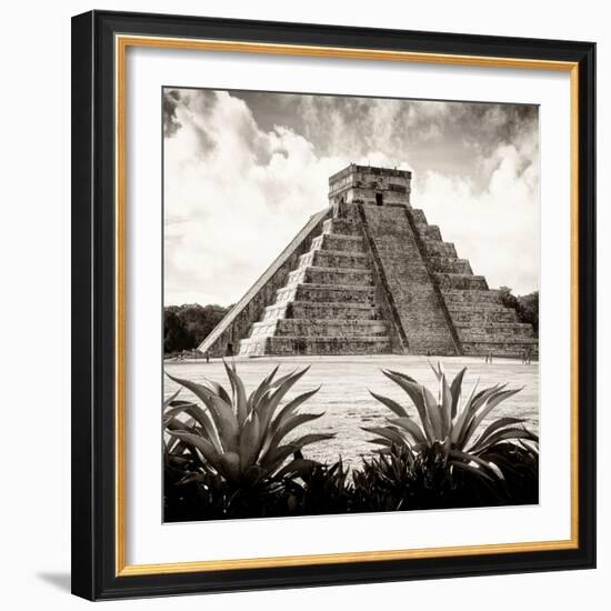 ¡Viva Mexico! Square Collection - Pyramid Chichen Itza IX-Philippe Hugonnard-Framed Photographic Print