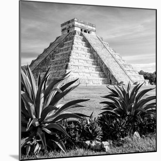 ¡Viva Mexico! Square Collection - Pyramid Chichen Itza VII-Philippe Hugonnard-Mounted Photographic Print