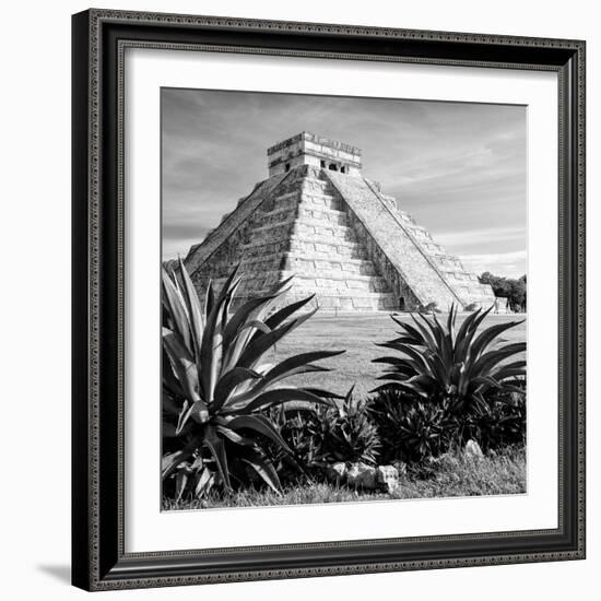 ¡Viva Mexico! Square Collection - Pyramid Chichen Itza VII-Philippe Hugonnard-Framed Photographic Print