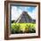 ¡Viva Mexico! Square Collection - Pyramid Chichen Itza VIII-Philippe Hugonnard-Framed Photographic Print