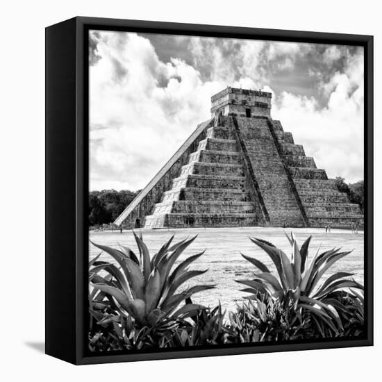 ¡Viva Mexico! Square Collection - Pyramid Chichen Itza X-Philippe Hugonnard-Framed Premier Image Canvas