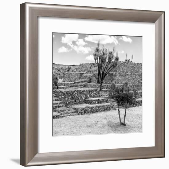 ¡Viva Mexico! Square Collection - Pyramid of Cantona III-Philippe Hugonnard-Framed Photographic Print