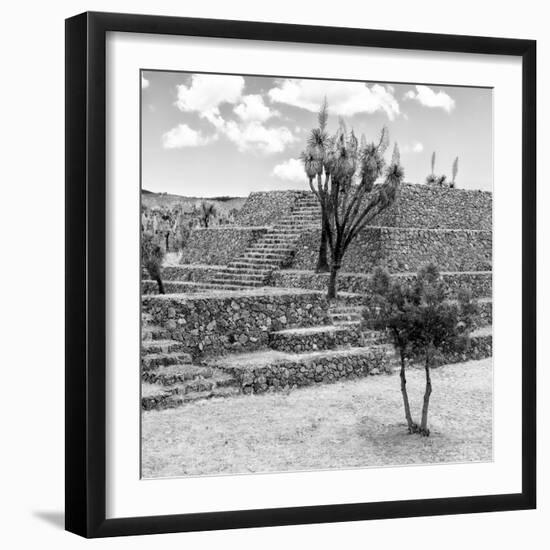 ¡Viva Mexico! Square Collection - Pyramid of Cantona III-Philippe Hugonnard-Framed Photographic Print