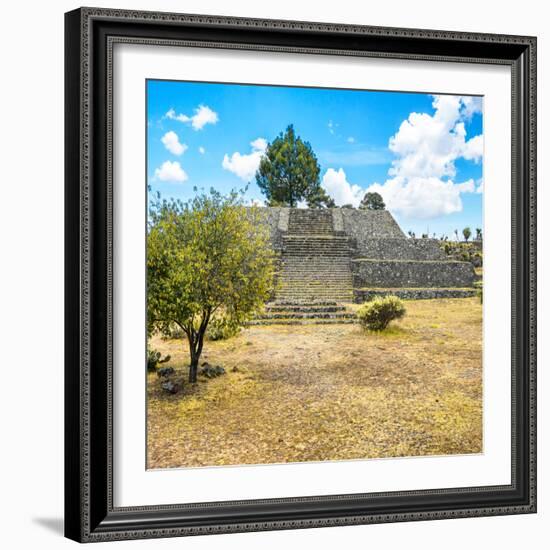 ¡Viva Mexico! Square Collection - Pyramid of Cantona-Philippe Hugonnard-Framed Photographic Print