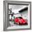 ¡Viva Mexico! Square Collection - Red VW Beetle Car in San Cristobal de Las Casas-Philippe Hugonnard-Framed Photographic Print