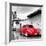 ¡Viva Mexico! Square Collection - Red VW Beetle Car in San Cristobal de Las Casas-Philippe Hugonnard-Framed Photographic Print