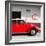 ¡Viva Mexico! Square Collection - Red VW Beetle Car & Peace Symbol-Philippe Hugonnard-Framed Photographic Print