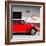 ¡Viva Mexico! Square Collection - Red VW Beetle Car & Peace Symbol-Philippe Hugonnard-Framed Photographic Print