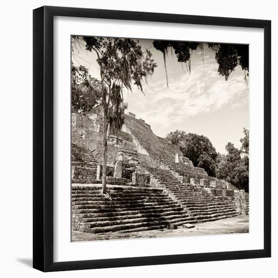 ¡Viva Mexico! Square Collection - Ruins of the ancient Mayan City of Calakmul IV-Philippe Hugonnard-Framed Photographic Print