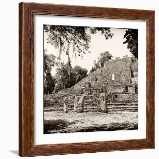 ¡Viva Mexico! Square Collection - Ruins of the ancient Mayan City of Calakmul-Philippe Hugonnard-Framed Photographic Print