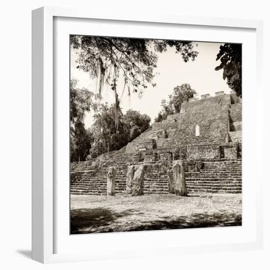 ¡Viva Mexico! Square Collection - Ruins of the ancient Mayan City of Calakmul-Philippe Hugonnard-Framed Photographic Print