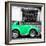 ¡Viva Mexico! Square Collection - Small Coral Green VW Beetle Car-Philippe Hugonnard-Framed Photographic Print