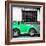 ¡Viva Mexico! Square Collection - Small Coral Green VW Beetle Car-Philippe Hugonnard-Framed Photographic Print