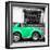 ¡Viva Mexico! Square Collection - Small Coral Green VW Beetle Car-Philippe Hugonnard-Framed Photographic Print