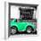 ¡Viva Mexico! Square Collection - Small Coral Green VW Beetle Car-Philippe Hugonnard-Framed Photographic Print