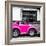 ¡Viva Mexico! Square Collection - Small Deep Pink VW Beetle Car-Philippe Hugonnard-Framed Photographic Print