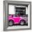 ¡Viva Mexico! Square Collection - Small Deep Pink VW Beetle Car-Philippe Hugonnard-Framed Photographic Print