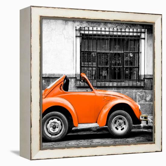 ¡Viva Mexico! Square Collection - Small Orange VW Beetle Car-Philippe Hugonnard-Framed Premier Image Canvas