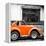 ¡Viva Mexico! Square Collection - Small Orange VW Beetle Car-Philippe Hugonnard-Framed Premier Image Canvas