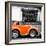 ¡Viva Mexico! Square Collection - Small Orange VW Beetle Car-Philippe Hugonnard-Framed Photographic Print