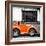 ¡Viva Mexico! Square Collection - Small Orange VW Beetle Car-Philippe Hugonnard-Framed Photographic Print