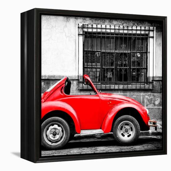 ¡Viva Mexico! Square Collection - Small Red VW Beetle Car-Philippe Hugonnard-Framed Premier Image Canvas