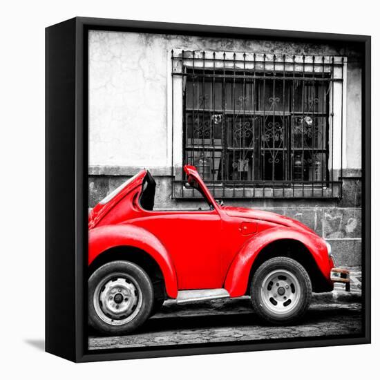 ¡Viva Mexico! Square Collection - Small Red VW Beetle Car-Philippe Hugonnard-Framed Premier Image Canvas