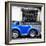 ¡Viva Mexico! Square Collection - Small Royal Blue VW Beetle Car-Philippe Hugonnard-Framed Photographic Print