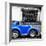 ¡Viva Mexico! Square Collection - Small Royal Blue VW Beetle Car-Philippe Hugonnard-Framed Photographic Print