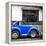 ¡Viva Mexico! Square Collection - Small Royal Blue VW Beetle Car-Philippe Hugonnard-Framed Premier Image Canvas