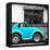 ¡Viva Mexico! Square Collection - Small Turquoise VW Beetle Car-Philippe Hugonnard-Framed Premier Image Canvas