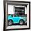 ¡Viva Mexico! Square Collection - Small Turquoise VW Beetle Car-Philippe Hugonnard-Framed Photographic Print