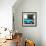 ¡Viva Mexico! Square Collection - Small Turquoise VW Beetle Car-Philippe Hugonnard-Framed Photographic Print displayed on a wall