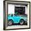 ¡Viva Mexico! Square Collection - Small Turquoise VW Beetle Car-Philippe Hugonnard-Framed Photographic Print