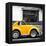 ¡Viva Mexico! Square Collection - Small Yellow VW Beetle Car-Philippe Hugonnard-Framed Premier Image Canvas