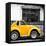 ¡Viva Mexico! Square Collection - Small Yellow VW Beetle Car-Philippe Hugonnard-Framed Premier Image Canvas