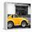 ¡Viva Mexico! Square Collection - Small Yellow VW Beetle Car-Philippe Hugonnard-Framed Premier Image Canvas