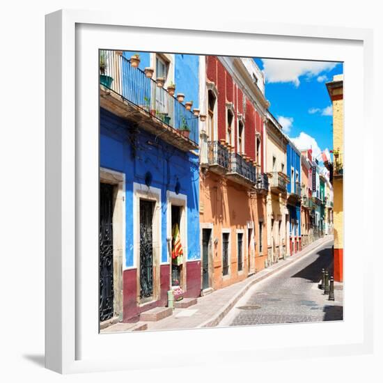 ¡Viva Mexico! Square Collection - Street Scene Guanajuato II-Philippe Hugonnard-Framed Photographic Print