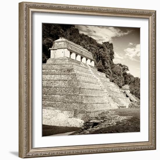 ¡Viva Mexico! Square Collection - Temple of Inscriptions in Palenque II-Philippe Hugonnard-Framed Photographic Print