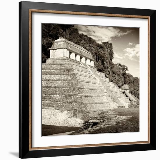 ¡Viva Mexico! Square Collection - Temple of Inscriptions in Palenque II-Philippe Hugonnard-Framed Photographic Print