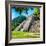 ¡Viva Mexico! Square Collection - Temple of Inscriptions in Palenque V-Philippe Hugonnard-Framed Photographic Print