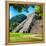 ¡Viva Mexico! Square Collection - Temple of Inscriptions in Palenque V-Philippe Hugonnard-Framed Premier Image Canvas