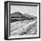 ¡Viva Mexico! Square Collection - Teotihuacan Pyramids B&W-Philippe Hugonnard-Framed Photographic Print