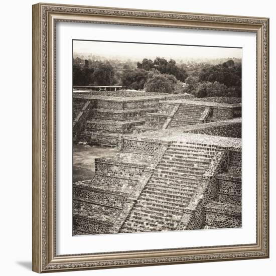 ¡Viva Mexico! Square Collection - Teotihuacan Pyramids Ruins-Philippe Hugonnard-Framed Photographic Print