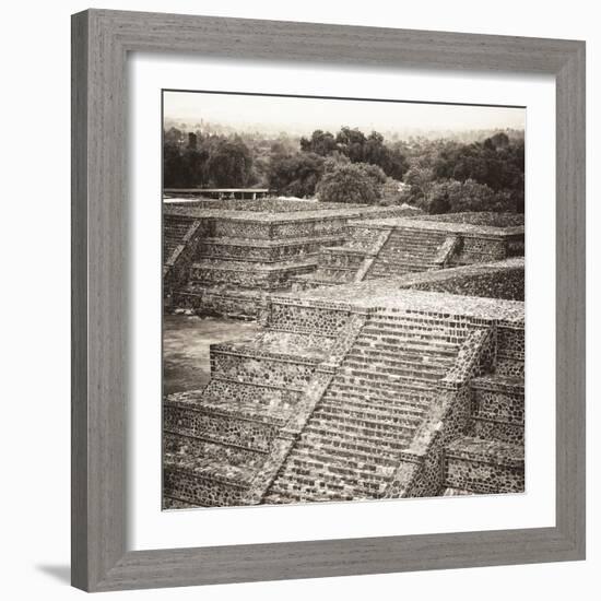 ¡Viva Mexico! Square Collection - Teotihuacan Pyramids Ruins-Philippe Hugonnard-Framed Photographic Print