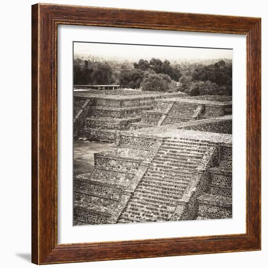 ¡Viva Mexico! Square Collection - Teotihuacan Pyramids Ruins-Philippe Hugonnard-Framed Photographic Print