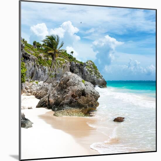 ¡Viva Mexico! Square Collection - Tulum Caribbean Coastline VII-Philippe Hugonnard-Mounted Photographic Print