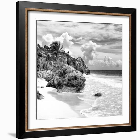 ¡Viva Mexico! Square Collection - Tulum Caribbean Coastline VIII-Philippe Hugonnard-Framed Photographic Print