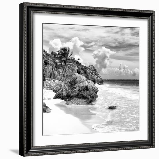 ¡Viva Mexico! Square Collection - Tulum Caribbean Coastline VIII-Philippe Hugonnard-Framed Photographic Print
